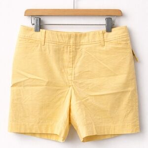 NWT Talbots Perfect Shorts 7" Size 10 Yellow